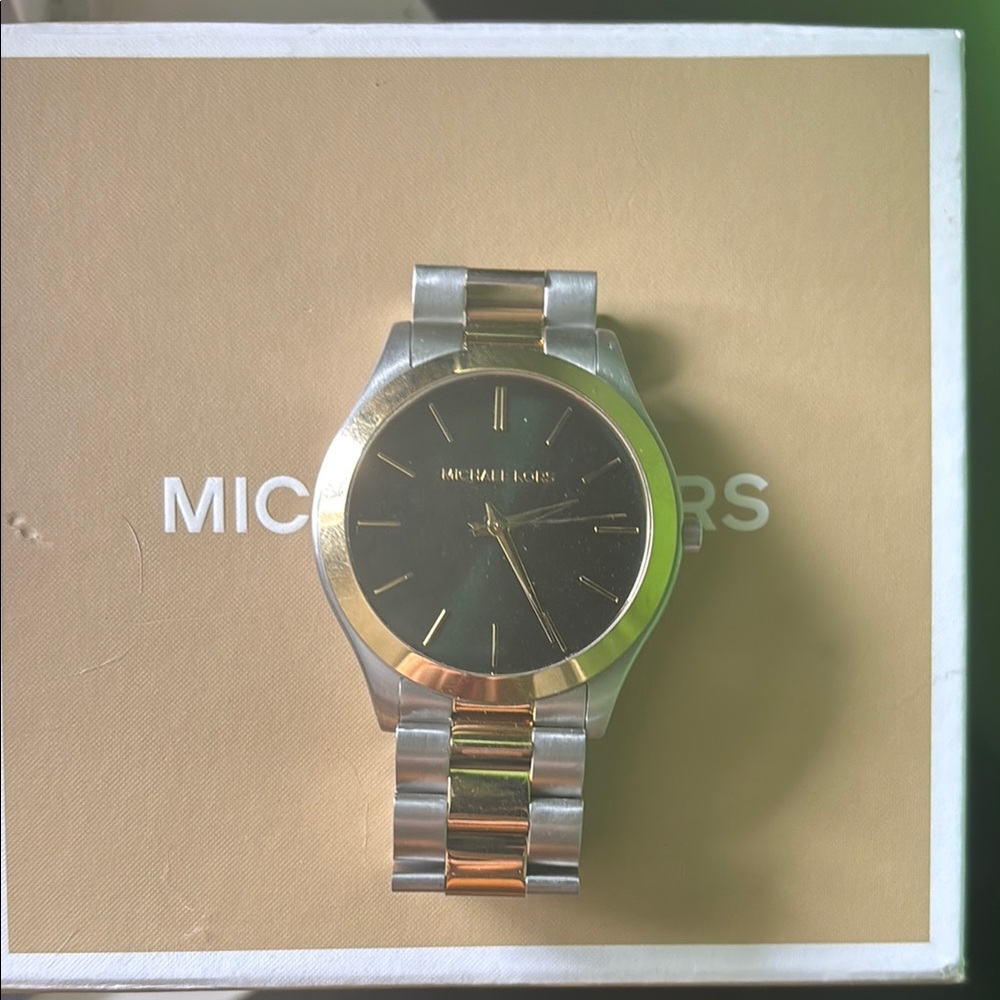 MICHAEL Michael Kors Silver and Gold Analog Watch